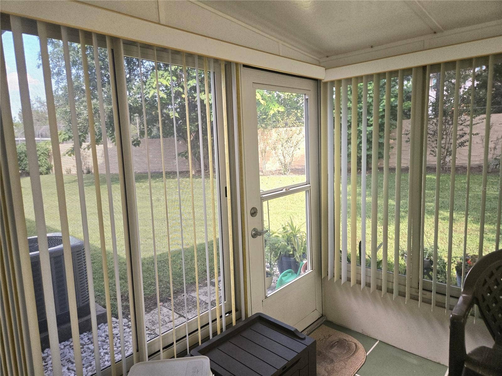 35 VILLA VILLAR COURT, #350, Deland, FL 32724 back porch w AC