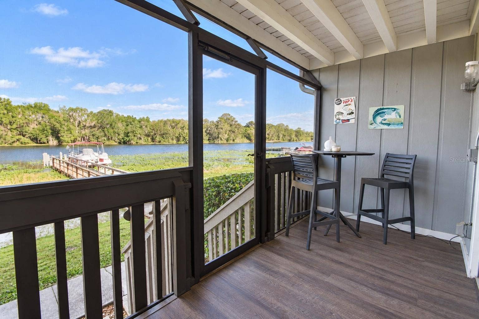 screened back porch