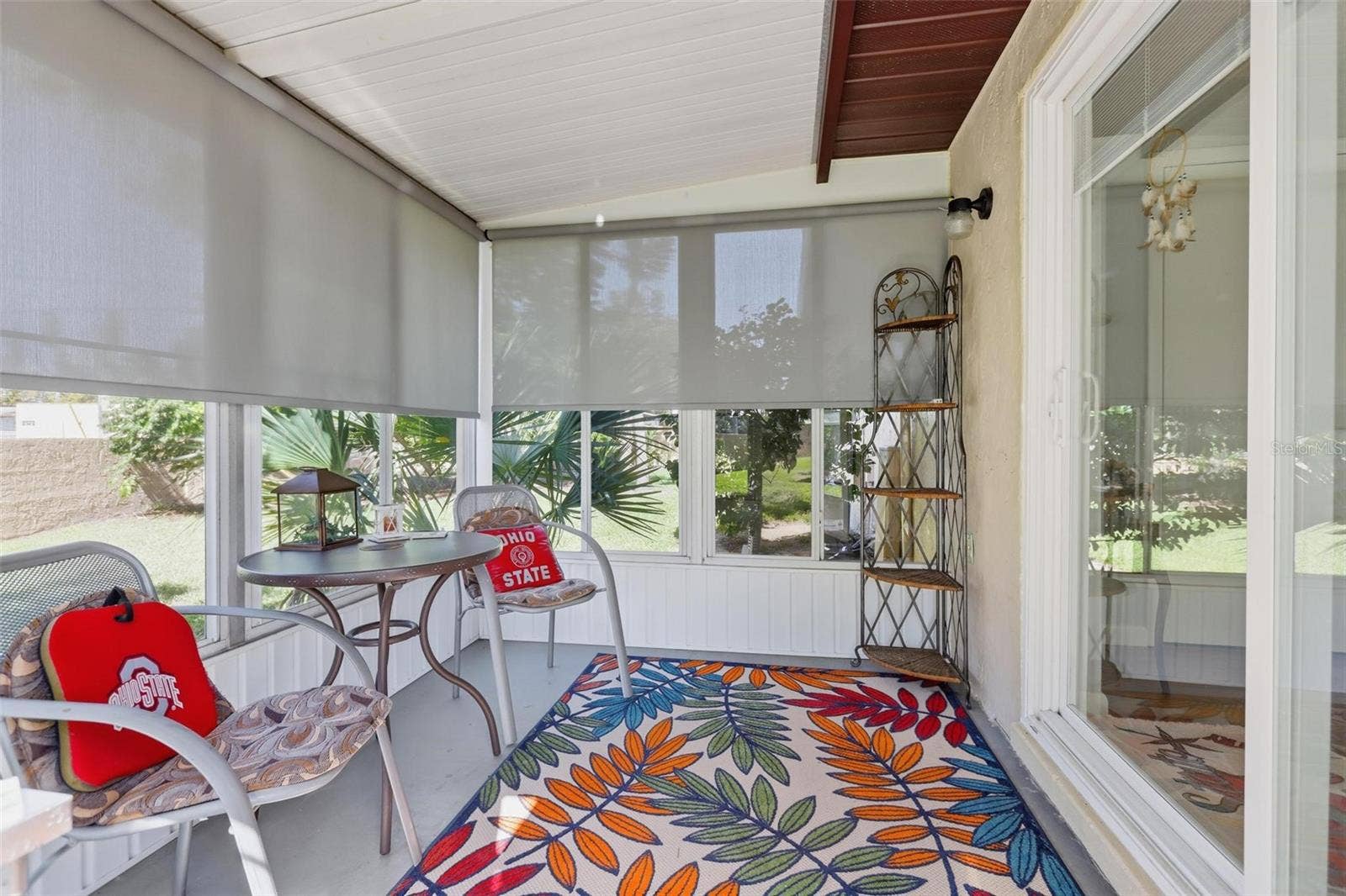 46 VILLA VILLAR COURT, #460, Deland, FL 32724 Rear porch with 3 Day Blinds