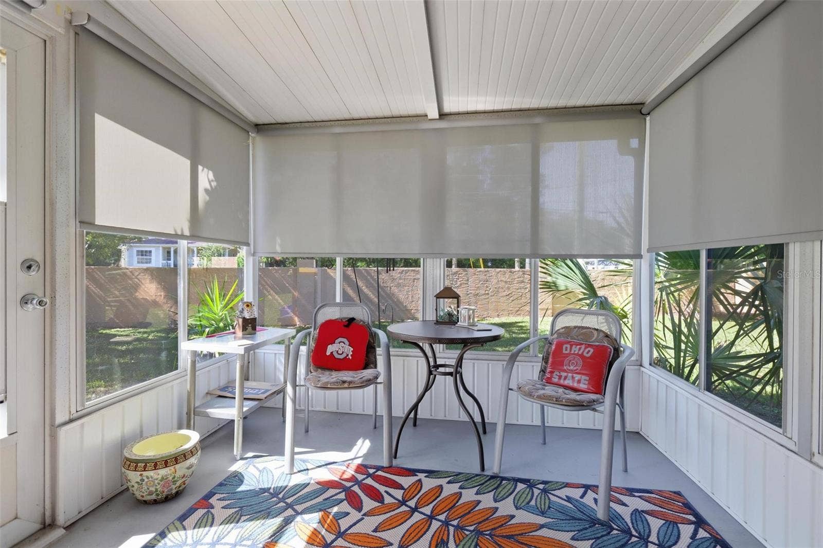 46 VILLA VILLAR COURT, #460, Deland, FL 32724 Rear porch with 3 Day Blinds