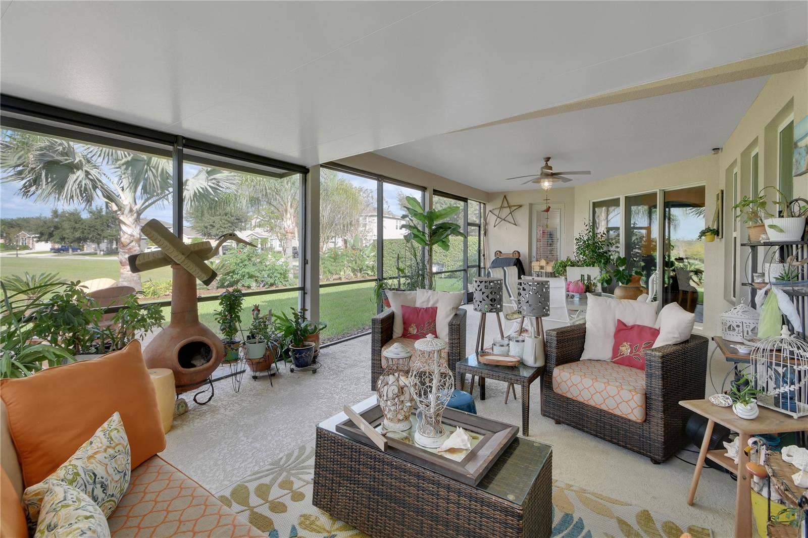 126 MYRTLEBERRY LANE, Deland, FL 32724 Covered screen lanai