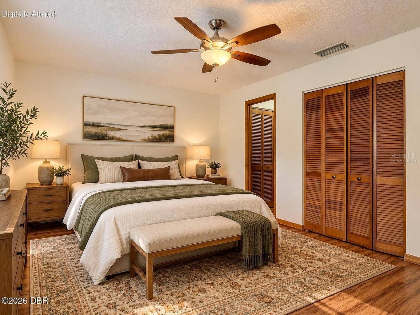 Primary Bedroom Virtually Staged