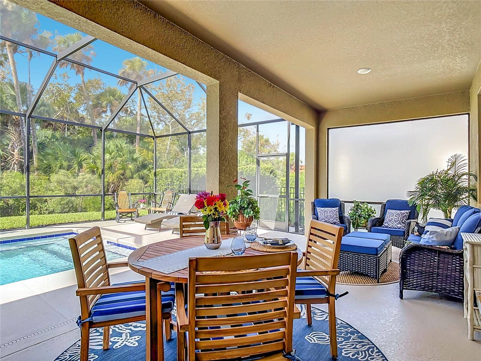 1634 DELPHI WAY, New Smyrna Beach, FL 32168 Covered Patio/porch overlooking pool