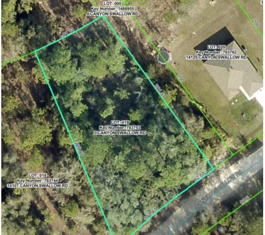 Property photo for Lot 19 CANYON SWALLOW ROAD, Weeki Wachee, FL