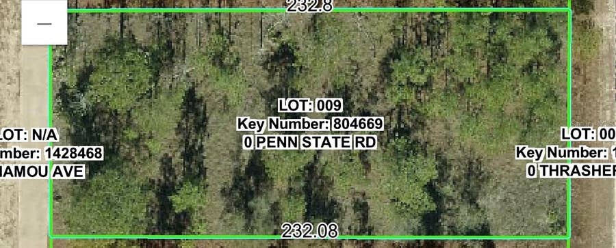 Property photo for 00 PENN STATE ROAD, Weeki Wachee, FL