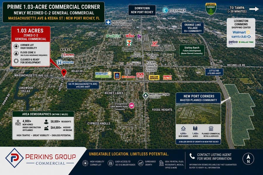 Property photo for 0 MASSACHUSETTS AVENUE, New Port Richey, FL