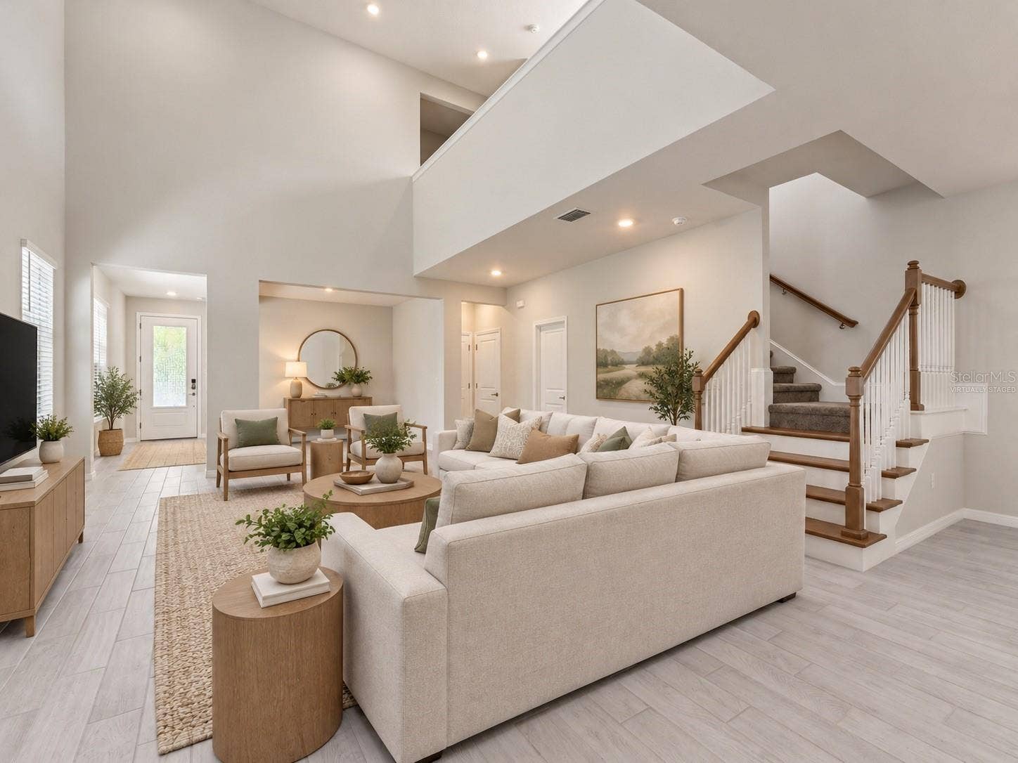13631 RANGELAND BOULEVARD, Odessa, FL 33556 virtually staged living room