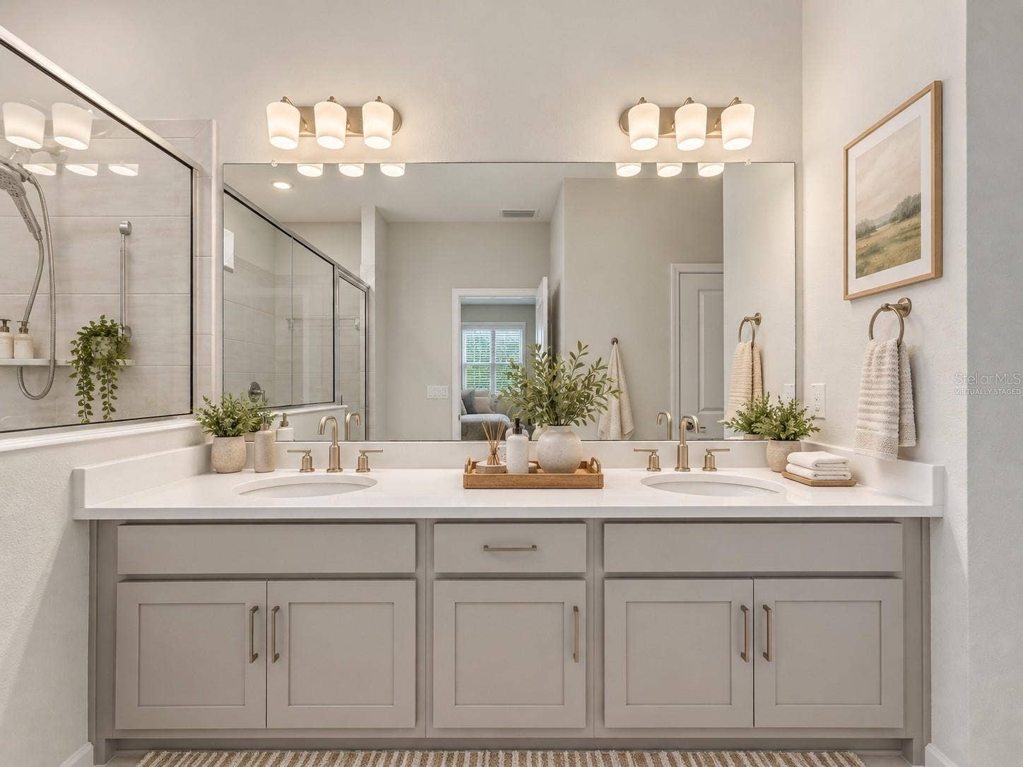 13631 RANGELAND BOULEVARD, Odessa, FL 33556 virtually staged master bath