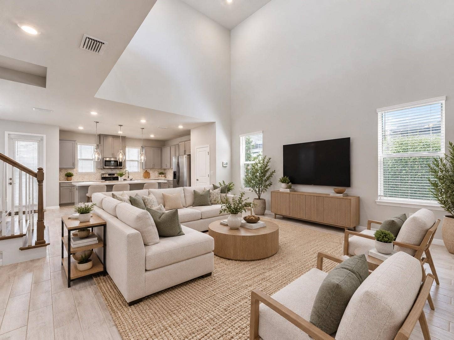 13631 RANGELAND BOULEVARD, Odessa, FL 33556 virtually staged living room