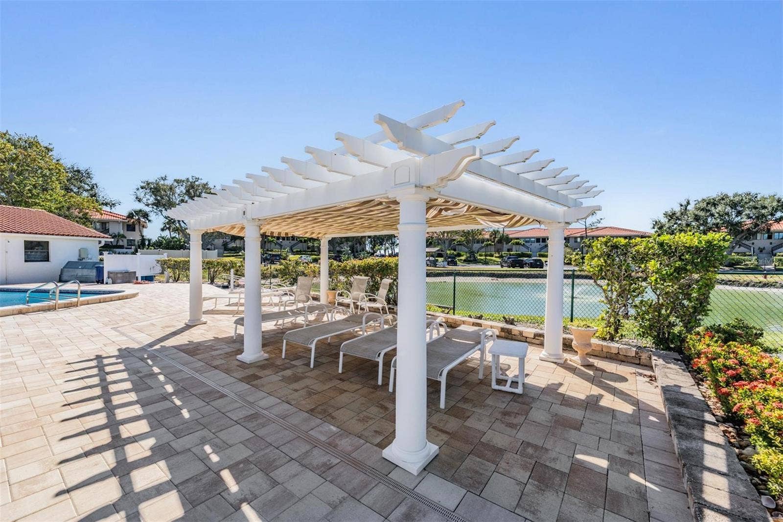 243 MARINER DRIVE, #243, Tarpon Springs, FL 34689 Cool Down Under the Gazebo at the Pool