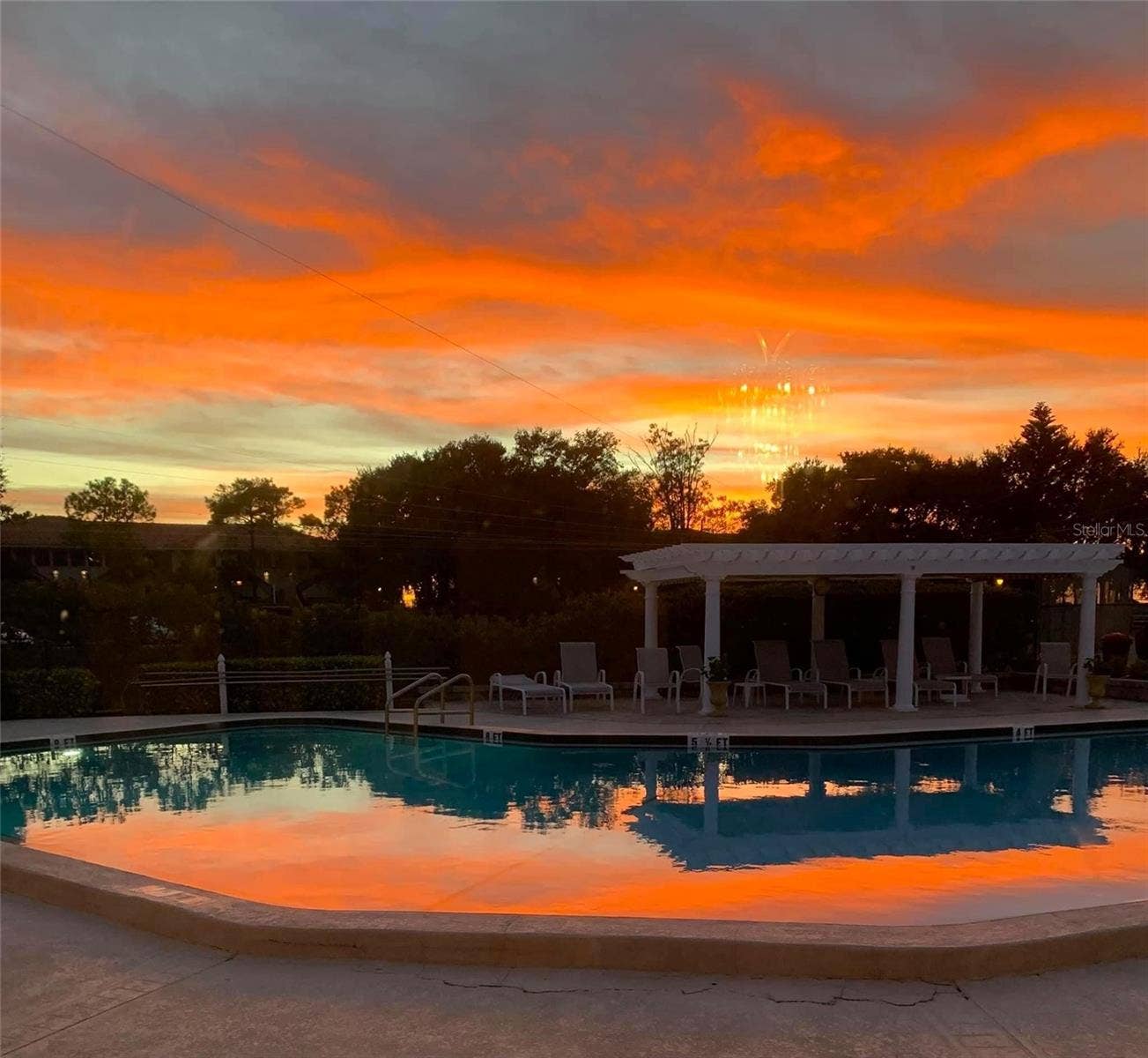 243 MARINER DRIVE, #243, Tarpon Springs, FL 34689 Sunset at the Pool
