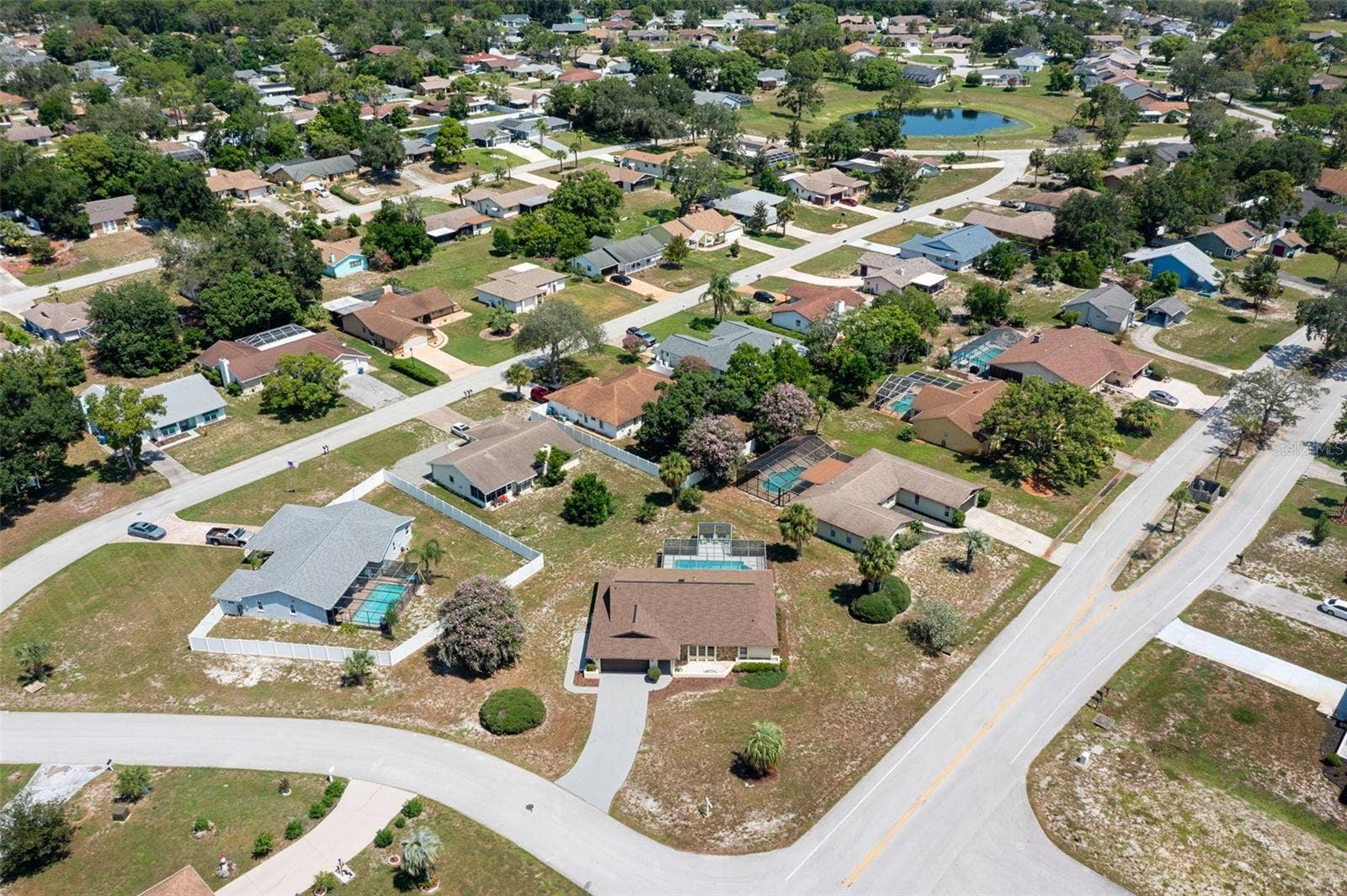 9009 HEATHER BOULEVARD, Weeki Wachee, FL 34613 Ariel View