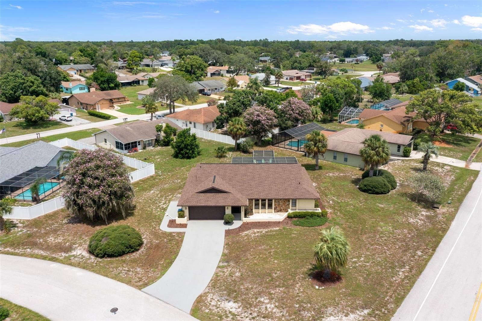 9009 HEATHER BOULEVARD, Weeki Wachee, FL 34613 Birds Eye View