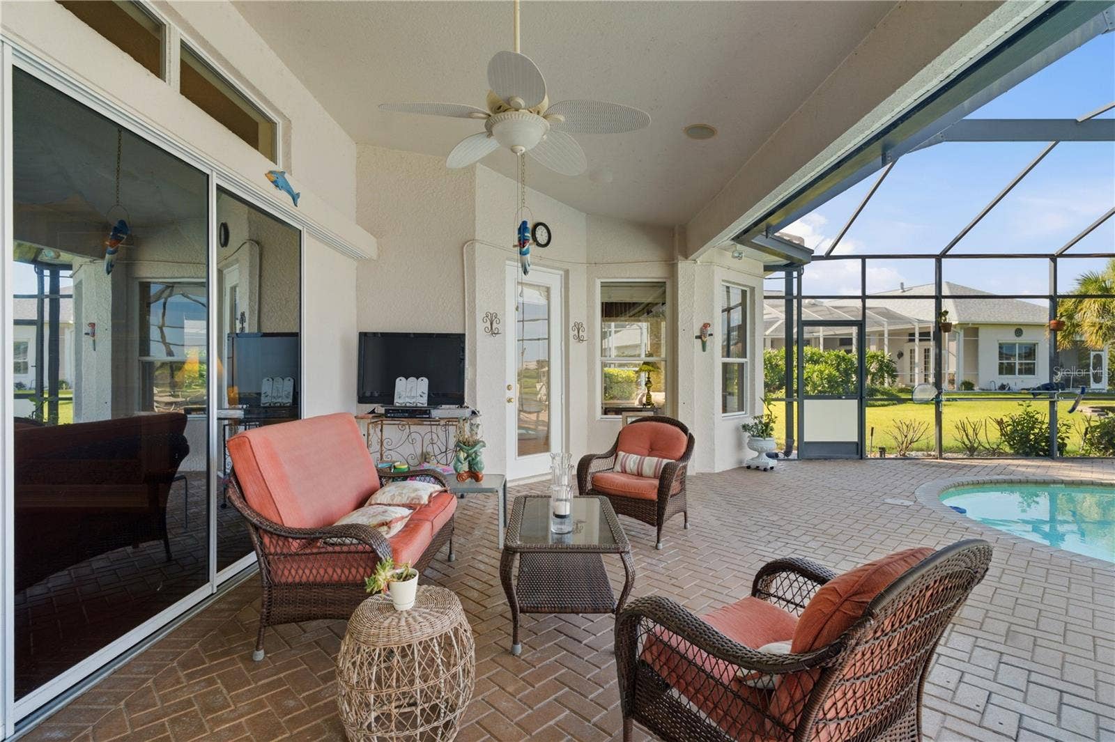 9271 WESTSHORE DRIVE, Weeki Wachee, FL 34613 Covered Pattio screened
