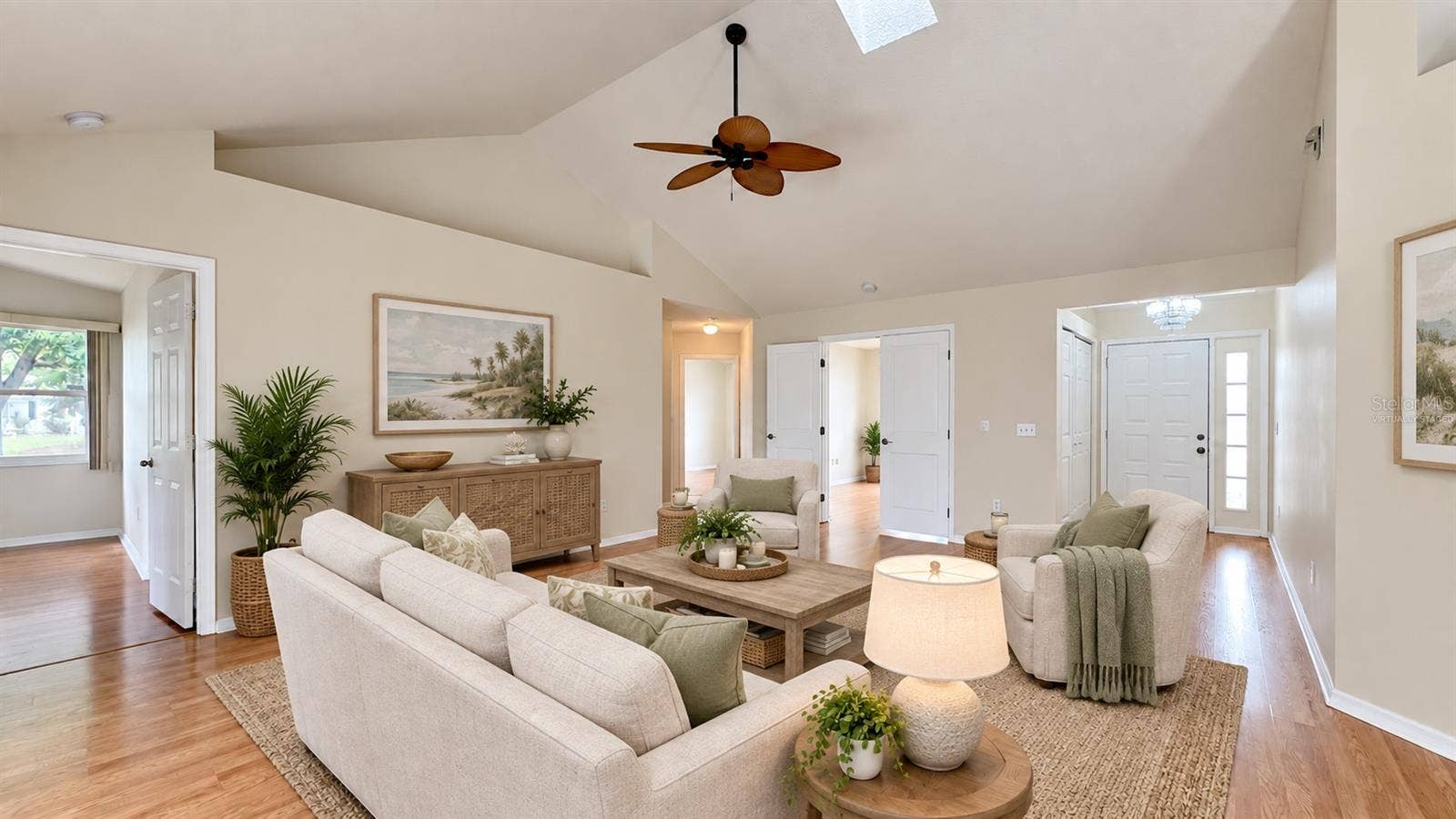 6501 SW 84TH PLACE ROAD, Ocala, FL 34476 HIGH ceilings with natural light from the NEW skylights. Virtually staged.