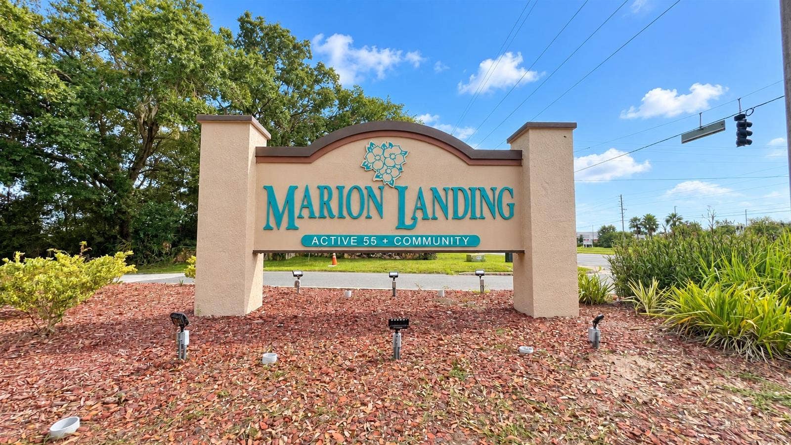 6501 SW 84TH PLACE ROAD, Ocala, FL 34476 Entrance to Marion Landing. This is a large, well-maintained neighborhood.