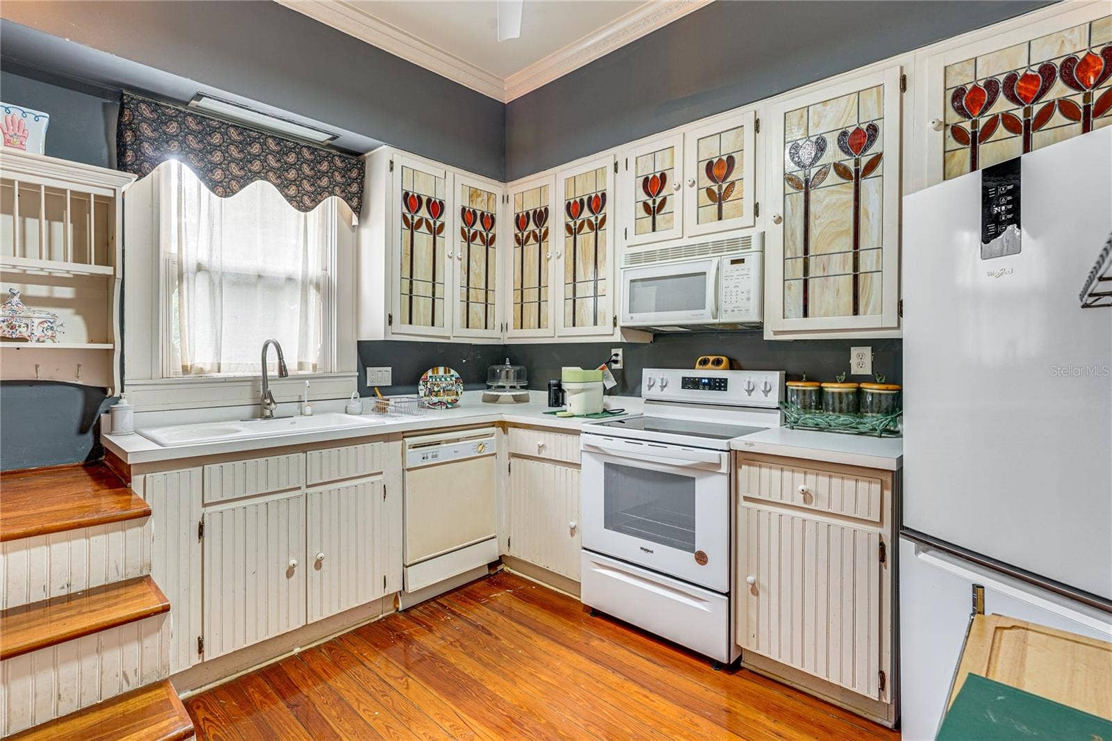 743 E FORT KING STREET, Ocala, FL 34471 Second Kitchen with Stained Glass Cabinetry