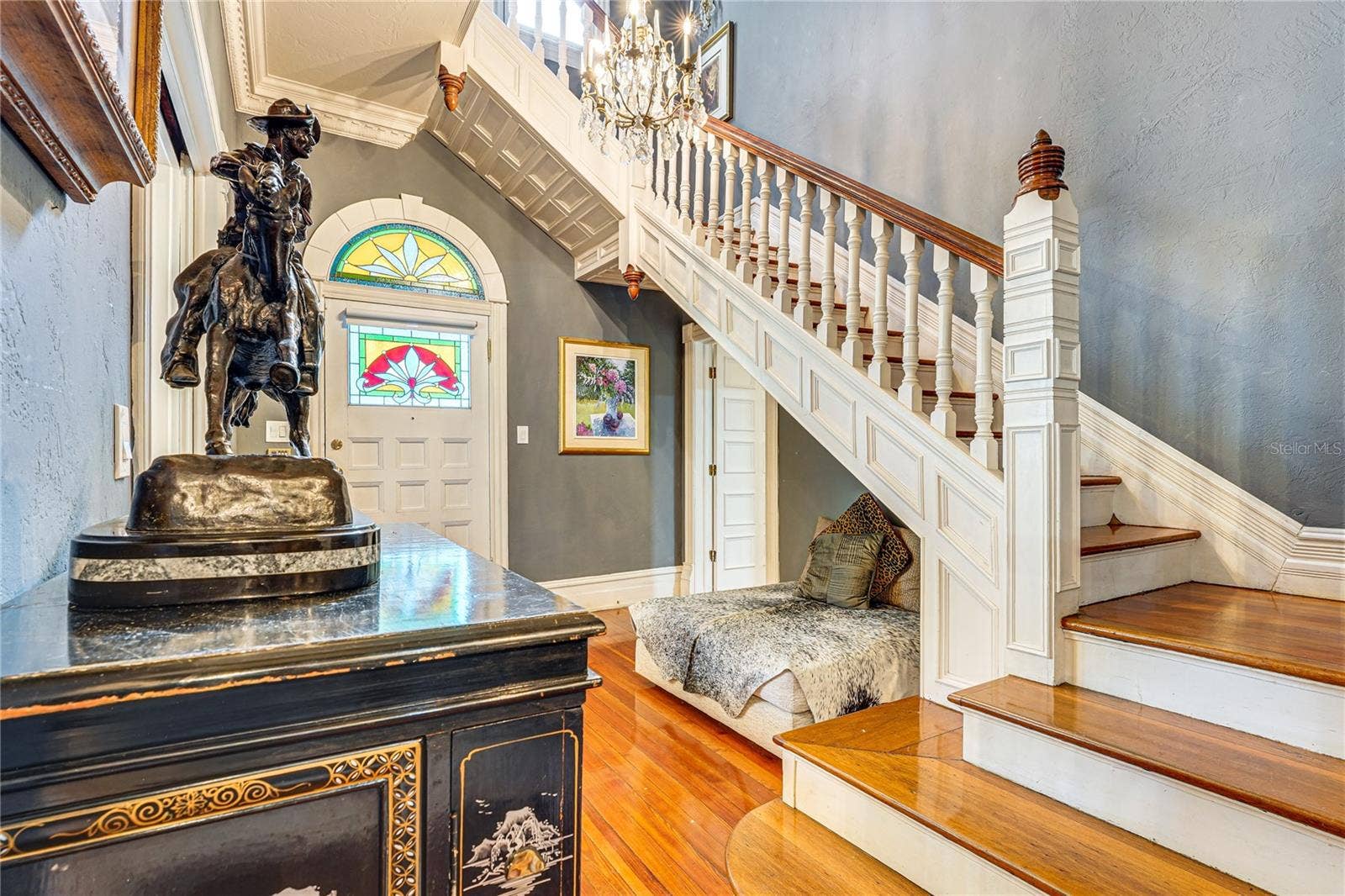 743 E FORT KING STREET, Ocala, FL 34471 Grand Staircase and Stained Glass Entry