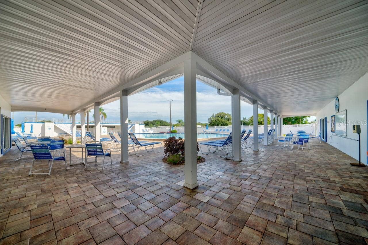 76 LIBERTY WAY, #5, Palm Harbor, FL 34684 Covered Pool Area