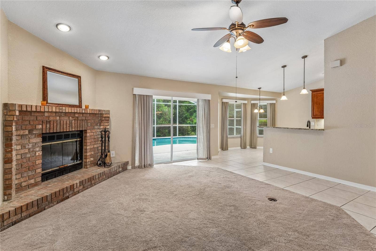 14433 LINDEN DRIVE, Spring Hill, FL 34609 View to Pool Area
