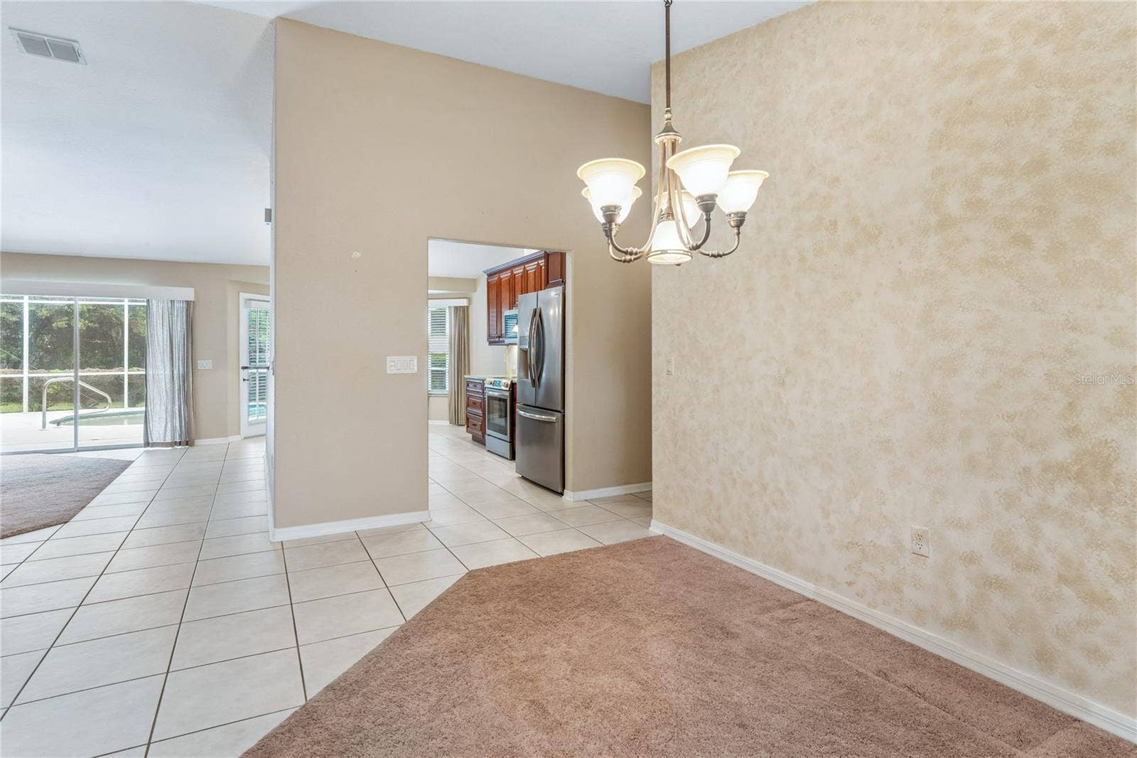 14433 LINDEN DRIVE, Spring Hill, FL 34609 View to Kitchen/Living Area