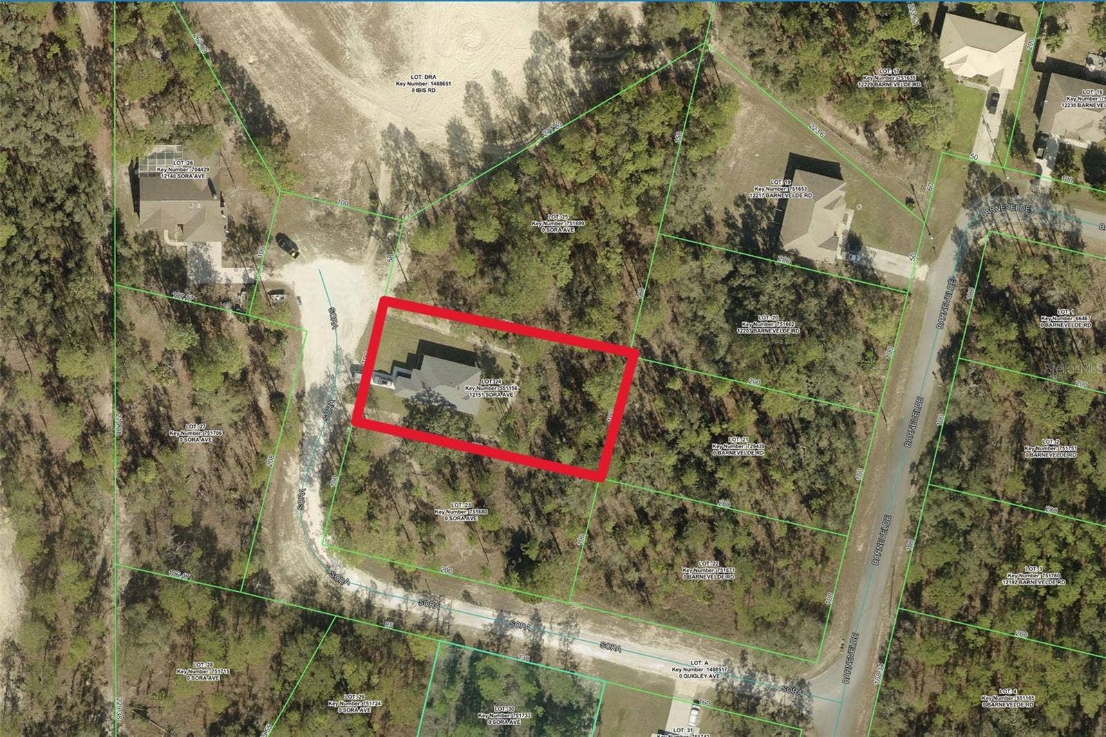 12151 SORA AVENUE, Weeki Wachee, FL 34614 GIS Map