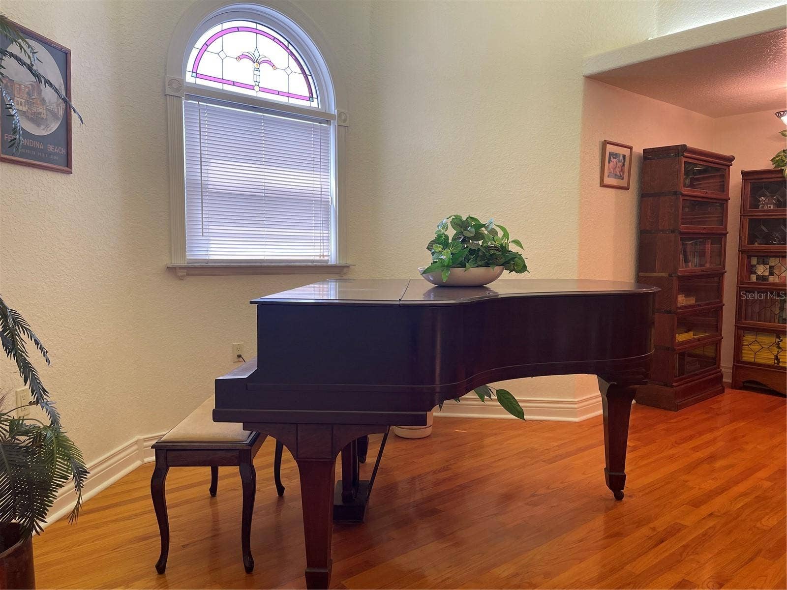 The grand piano is being gifted to the new home owner
