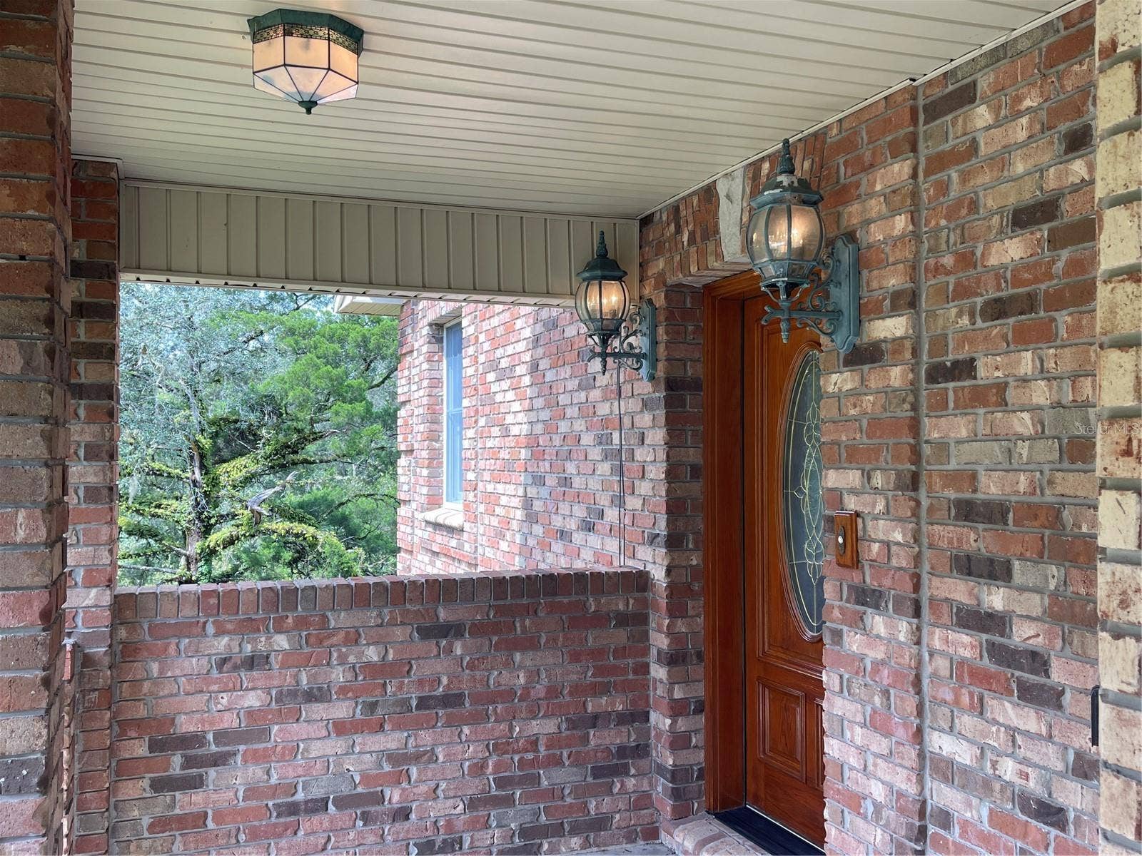 Door leads into the parlor on the second floor