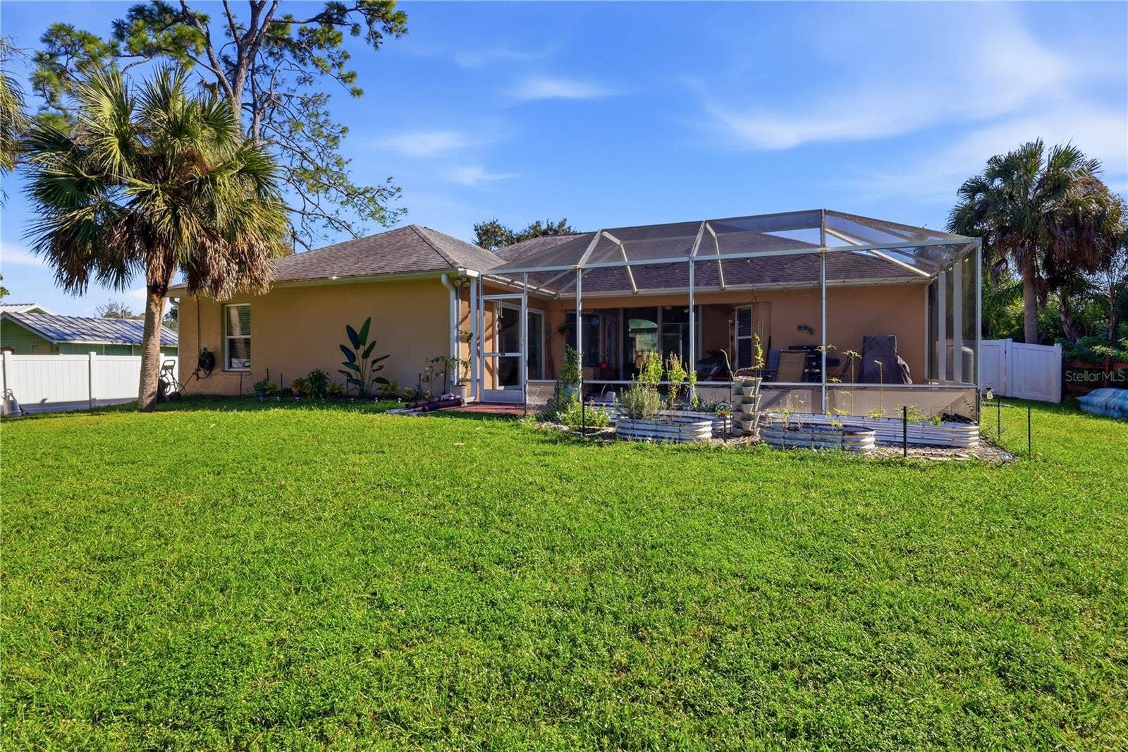 Rear view of home