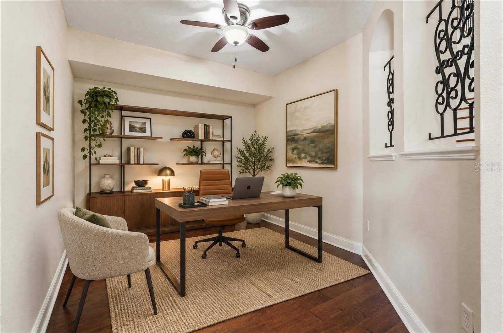 Virtually Staged Office / Den