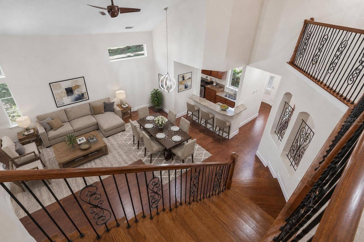 Virtually Staged View from 2nd Floor