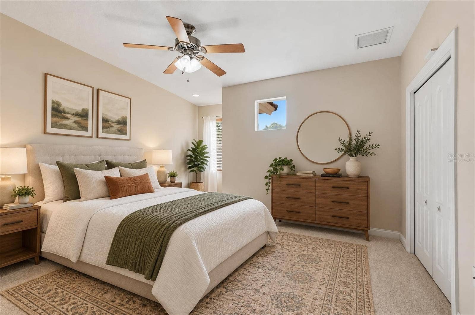 Virtually Staged Spare Bedroom 2 2nd Floor