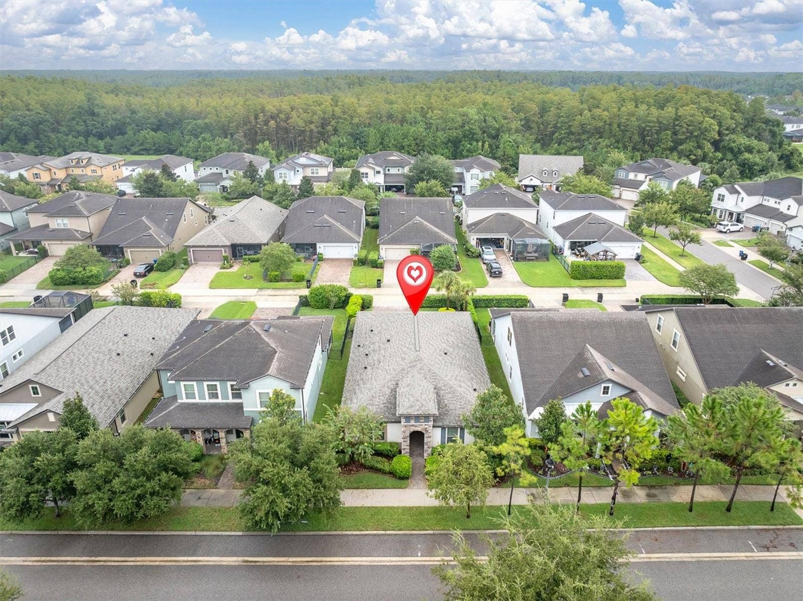 Aerial view of the community