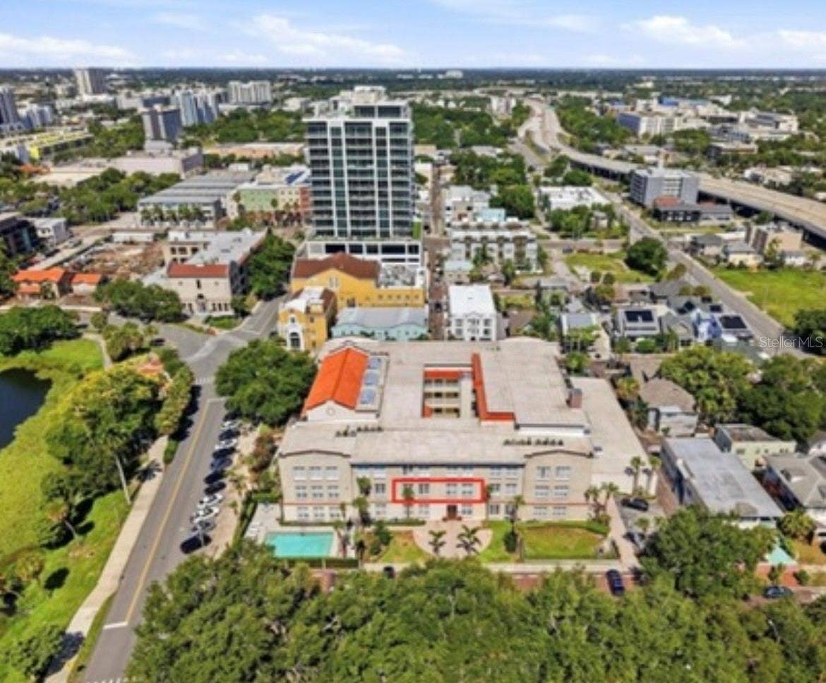 701 MIRROR LAKE DRIVE N, #120, St Petersburg, FL 33701 Ariel View