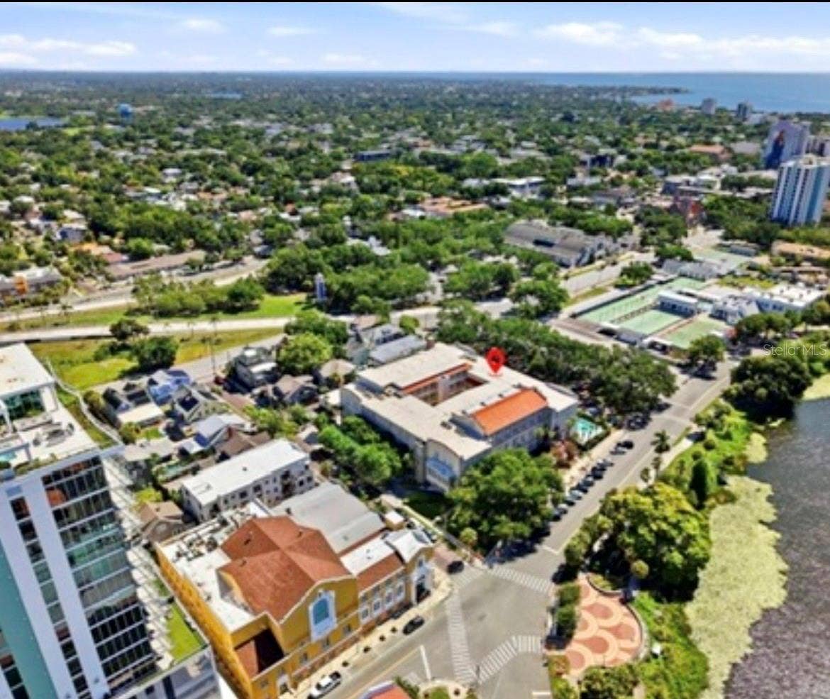 701 MIRROR LAKE DRIVE N, #120, St Petersburg, FL 33701 Ariel View