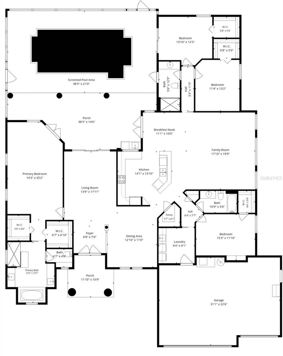 409 SILAS COURT, Spring Hill, FL 34609 Floor Plan