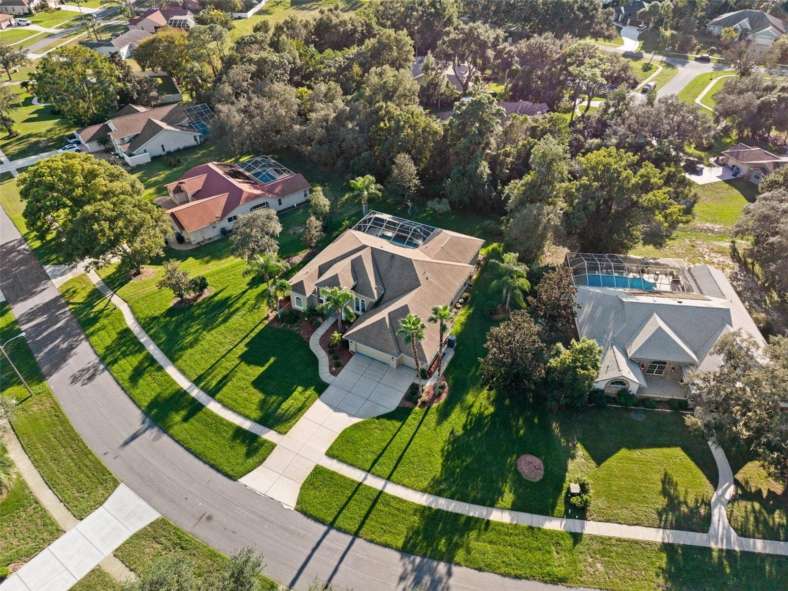 409 SILAS COURT, Spring Hill, FL 34609 Ariel View
