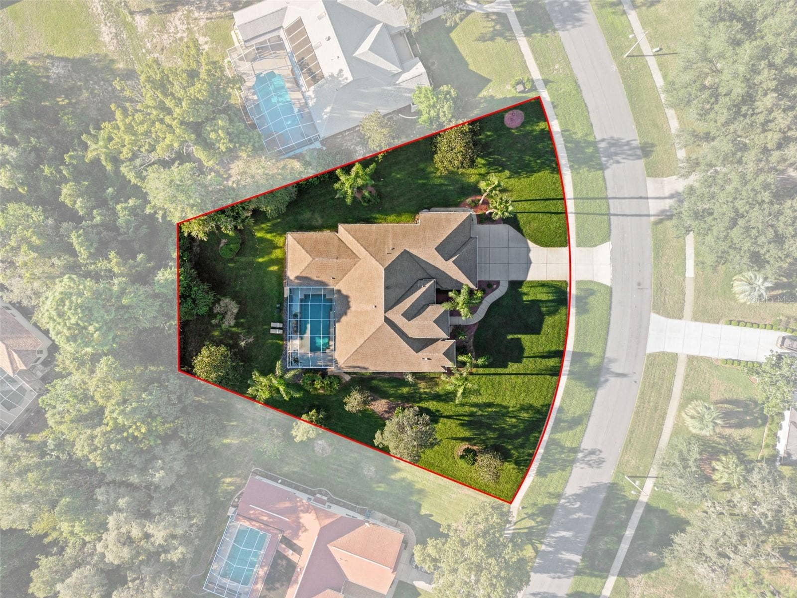 409 SILAS COURT, Spring Hill, FL 34609 Ariel Outlines