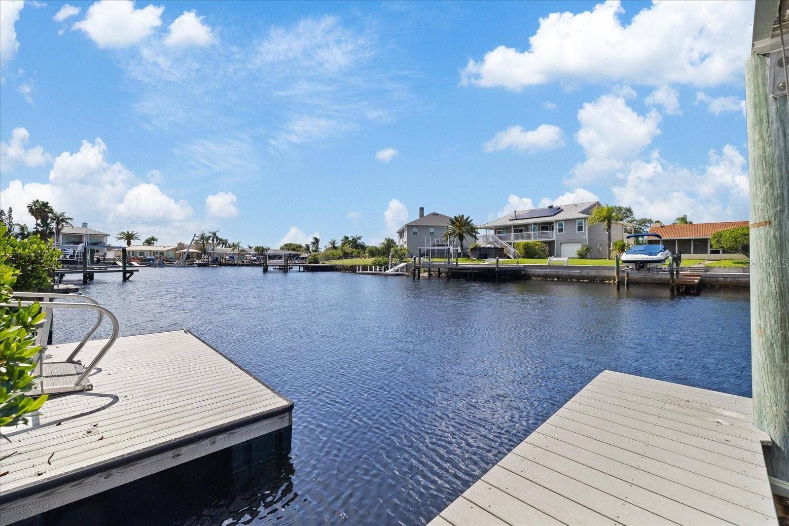 5001 MARLIN DRIVE, New Port Richey, FL 34652 wide canal views from docks