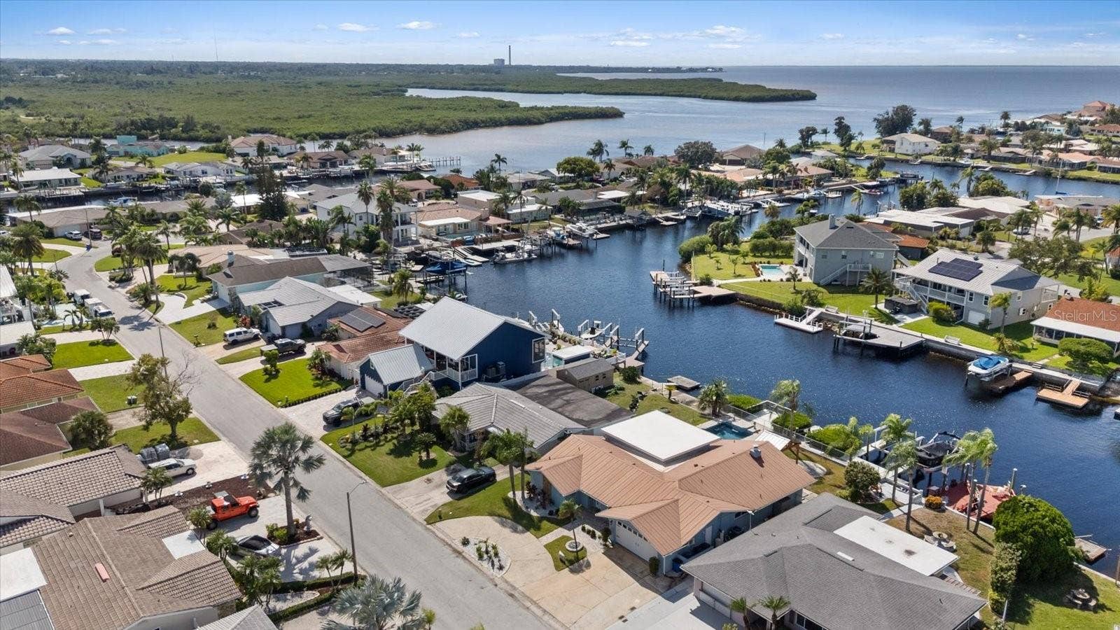 5001 MARLIN DRIVE, New Port Richey, FL 34652 View looking toward south channel