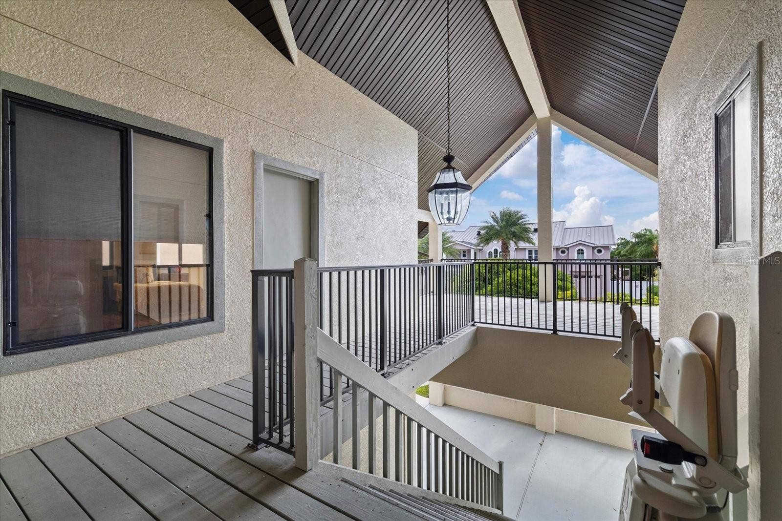 5767 WESTSHORE DRIVE, New Port Richey, FL 34652 Deck at front door
