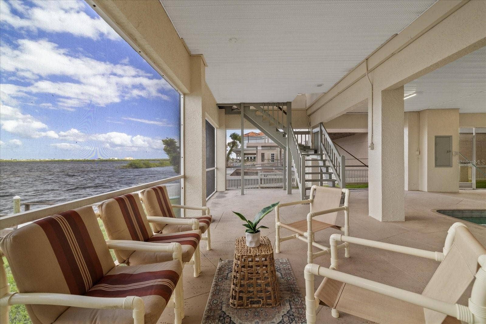 5767 WESTSHORE DRIVE, New Port Richey, FL 34652 Covered pool area