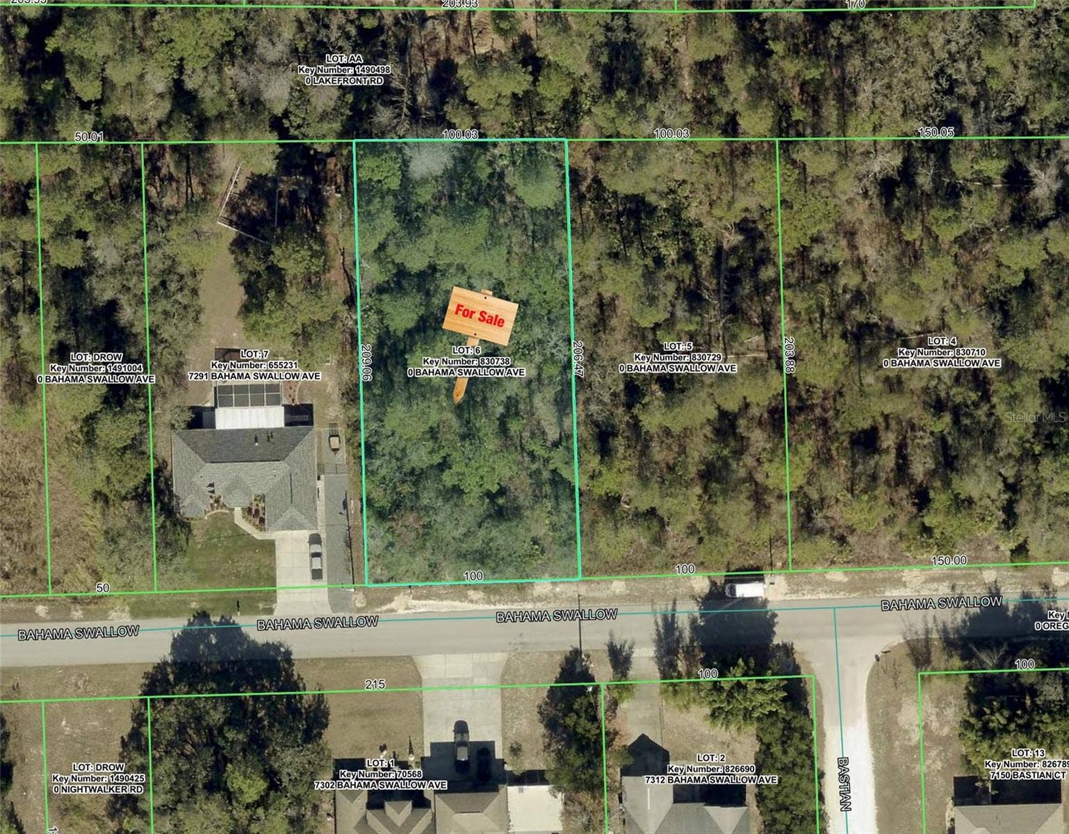 Aerial View of Property