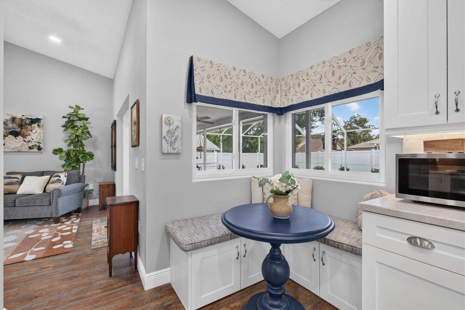 8185 SPANISH OAK DRIVE, Spring Hill, FL 34606 Breakfast Nook with Built In Bench & Storage