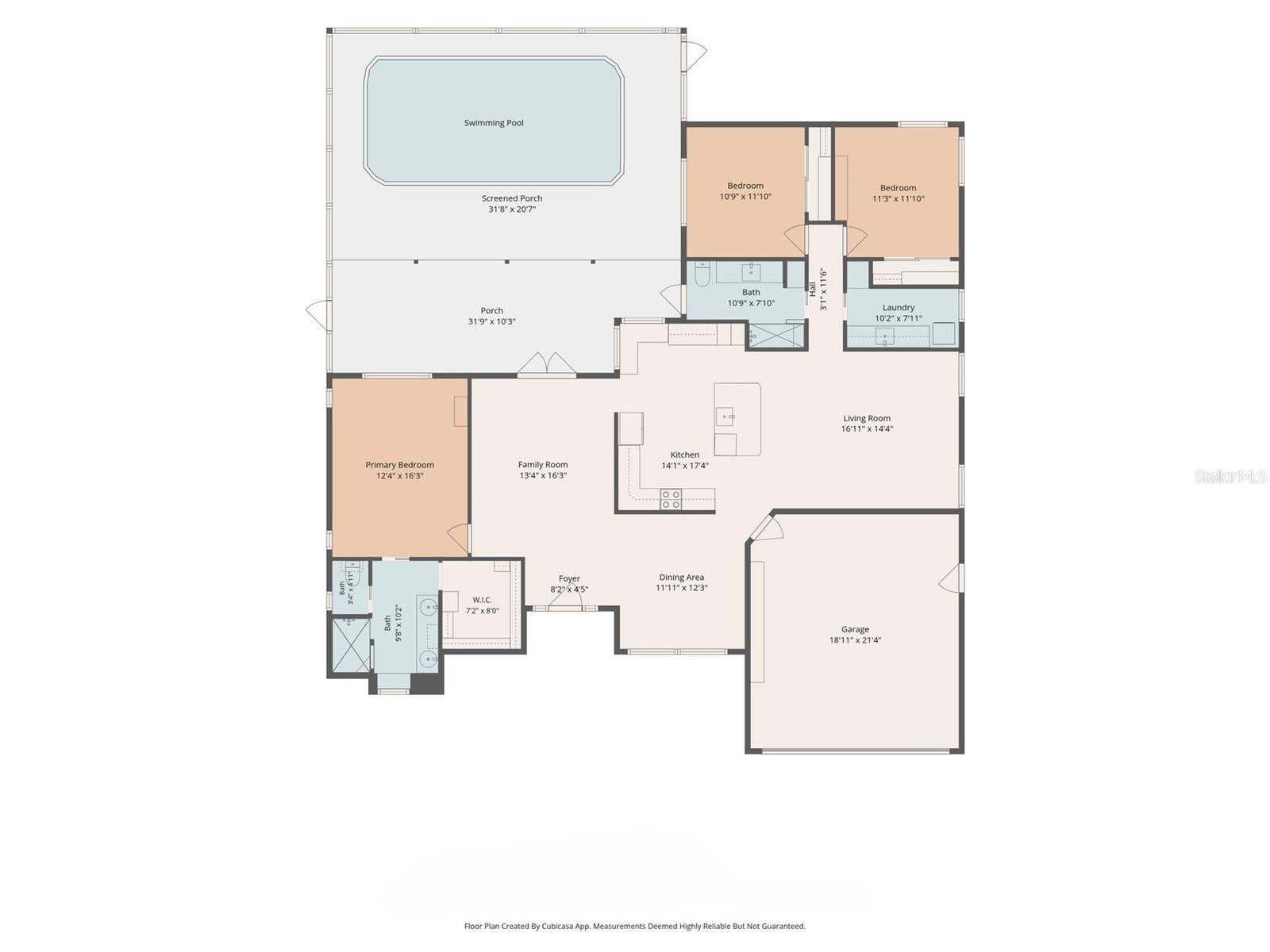 8185 SPANISH OAK DRIVE, Spring Hill, FL 34606 Floor Plan
