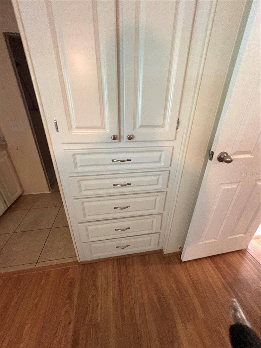 Built in shelving/drawers Primary Bedroom