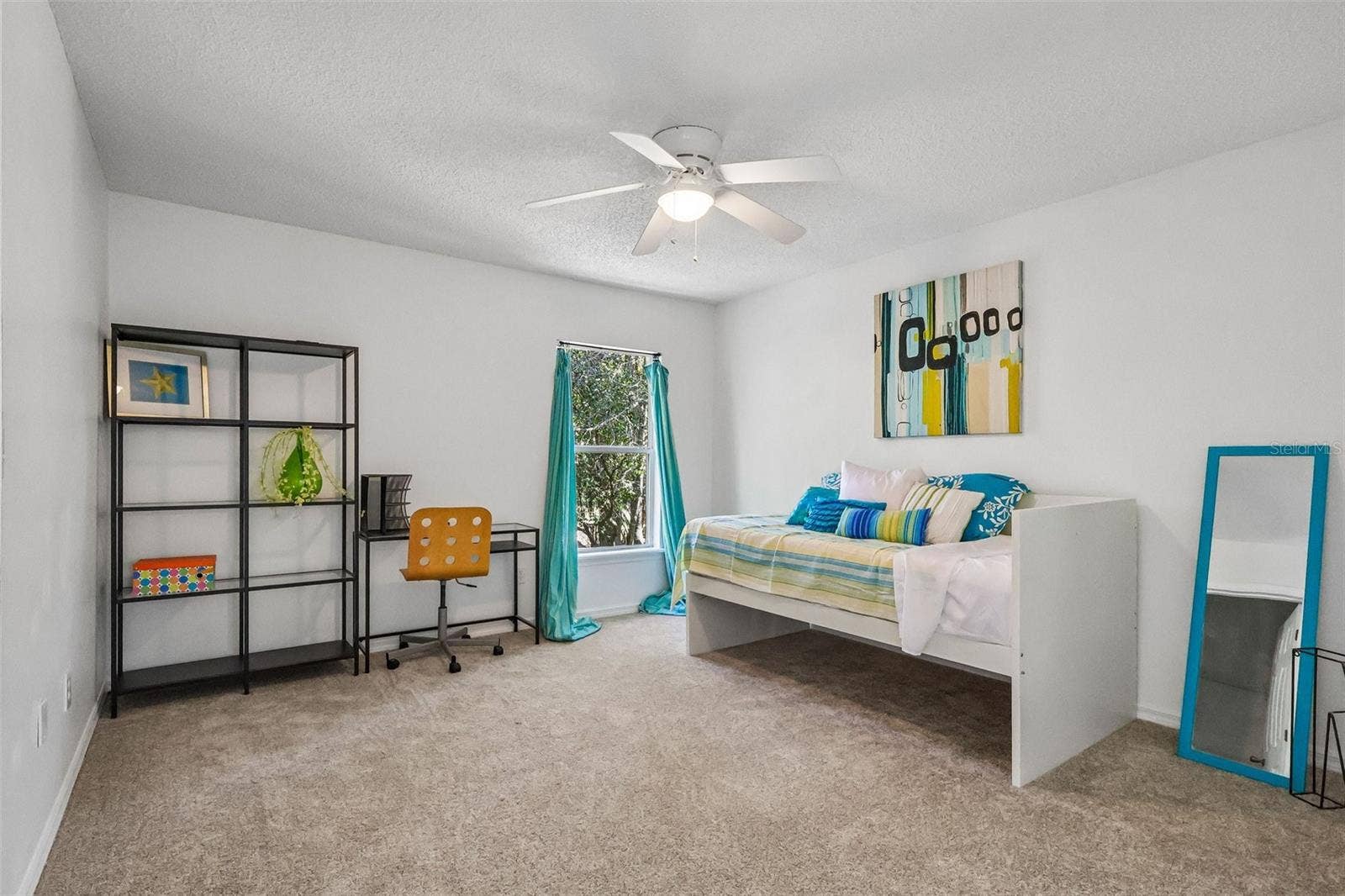 3 of 4 total bedrooms upstairs -- one at each corner of the house.