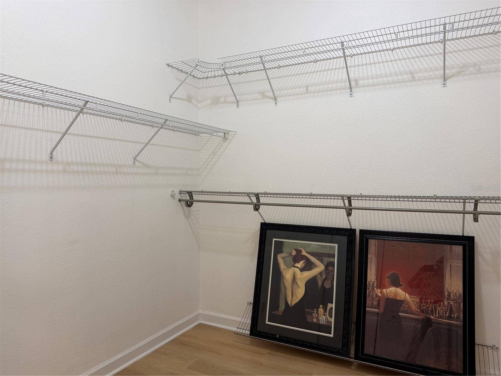 Walk in closet is large and has access to attic