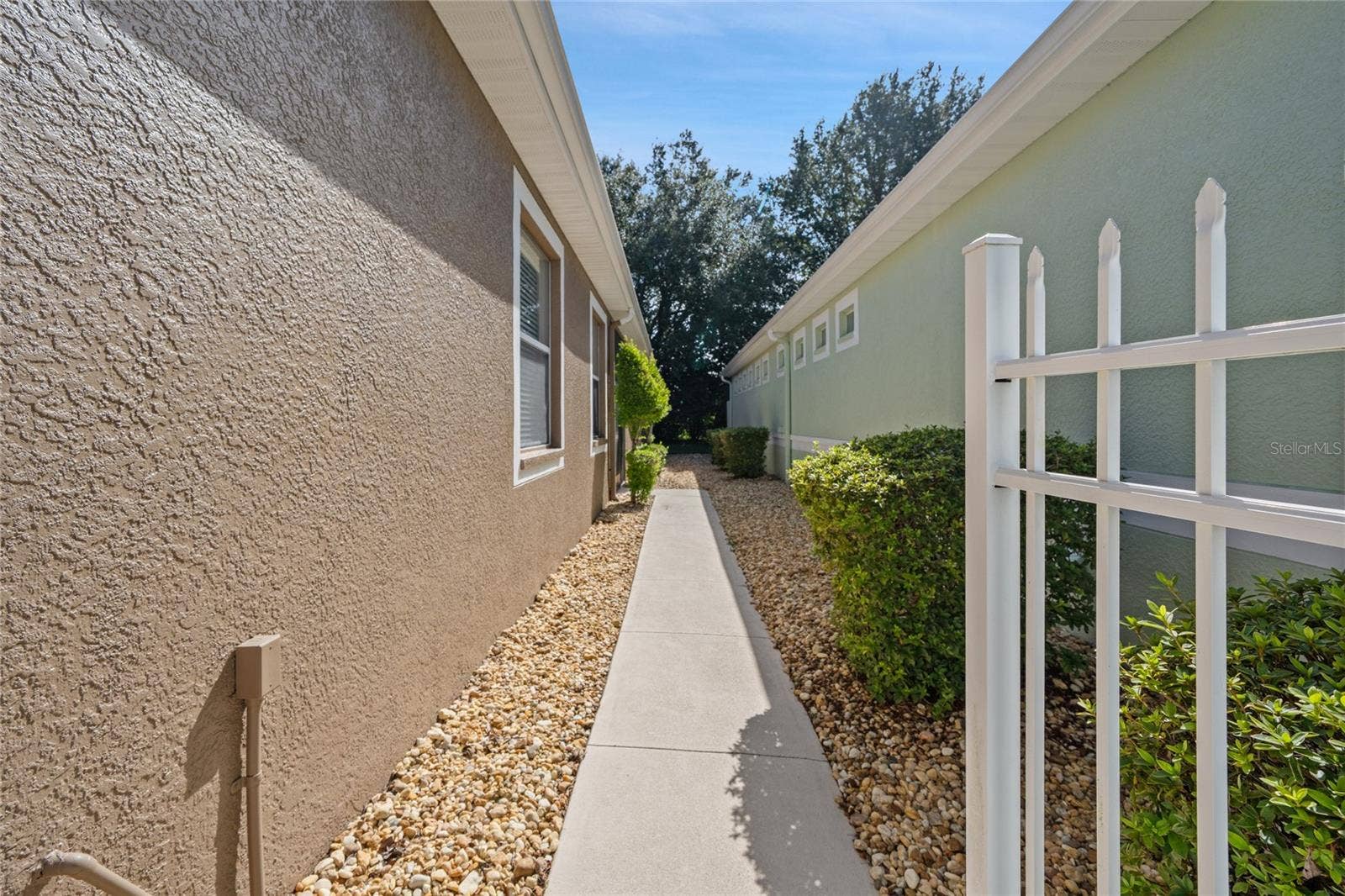 8112 AMBERSWEET PLACE, Land O Lakes, FL 34637 COURTYARD SIDE OF HOUSE