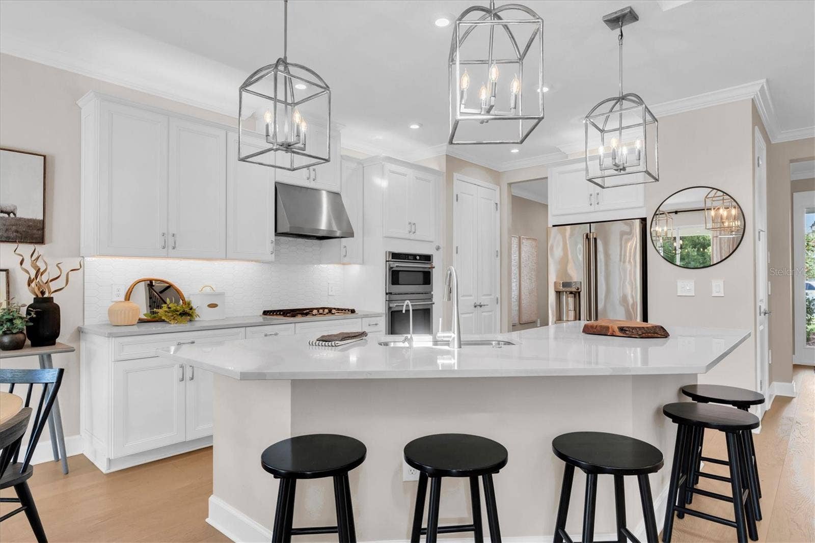 Bright Kitchen Island View